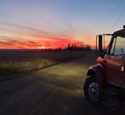 Truck And Sunset